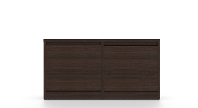 Portain Shoe Cabinet With Seating (Dark Walnut)